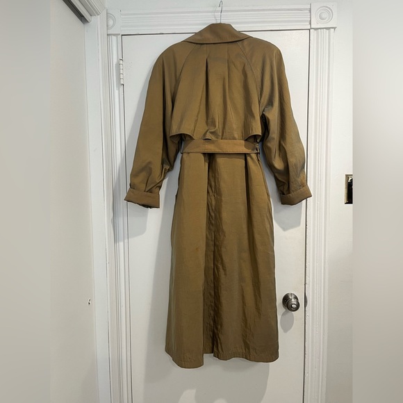 London Fog Vintage Golden Tan Thinsulate Quilted Lined Trench Coat Sz. 10‎ - Picture 3 of 10